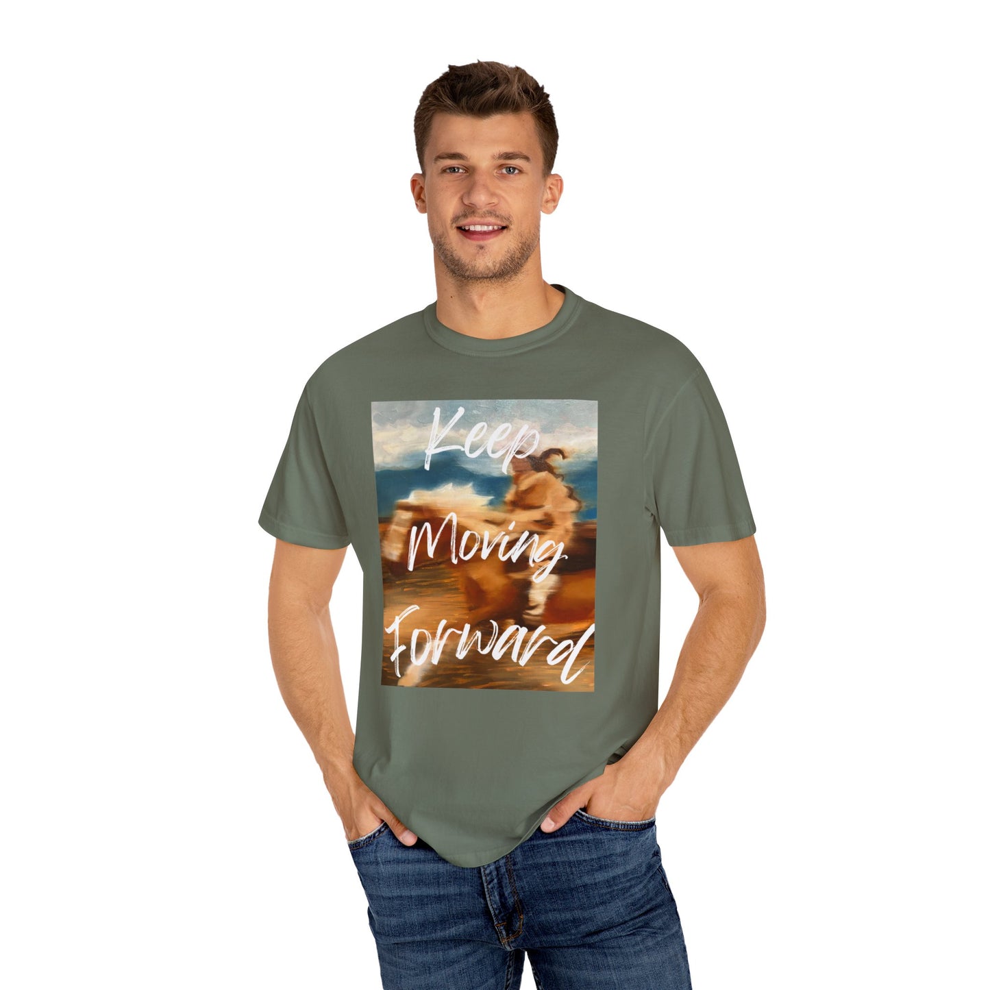 Forward momentum unisex T