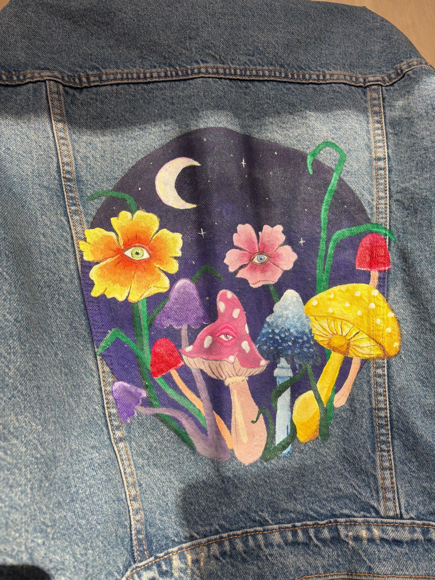 Mystic mushrooms Jean jacket