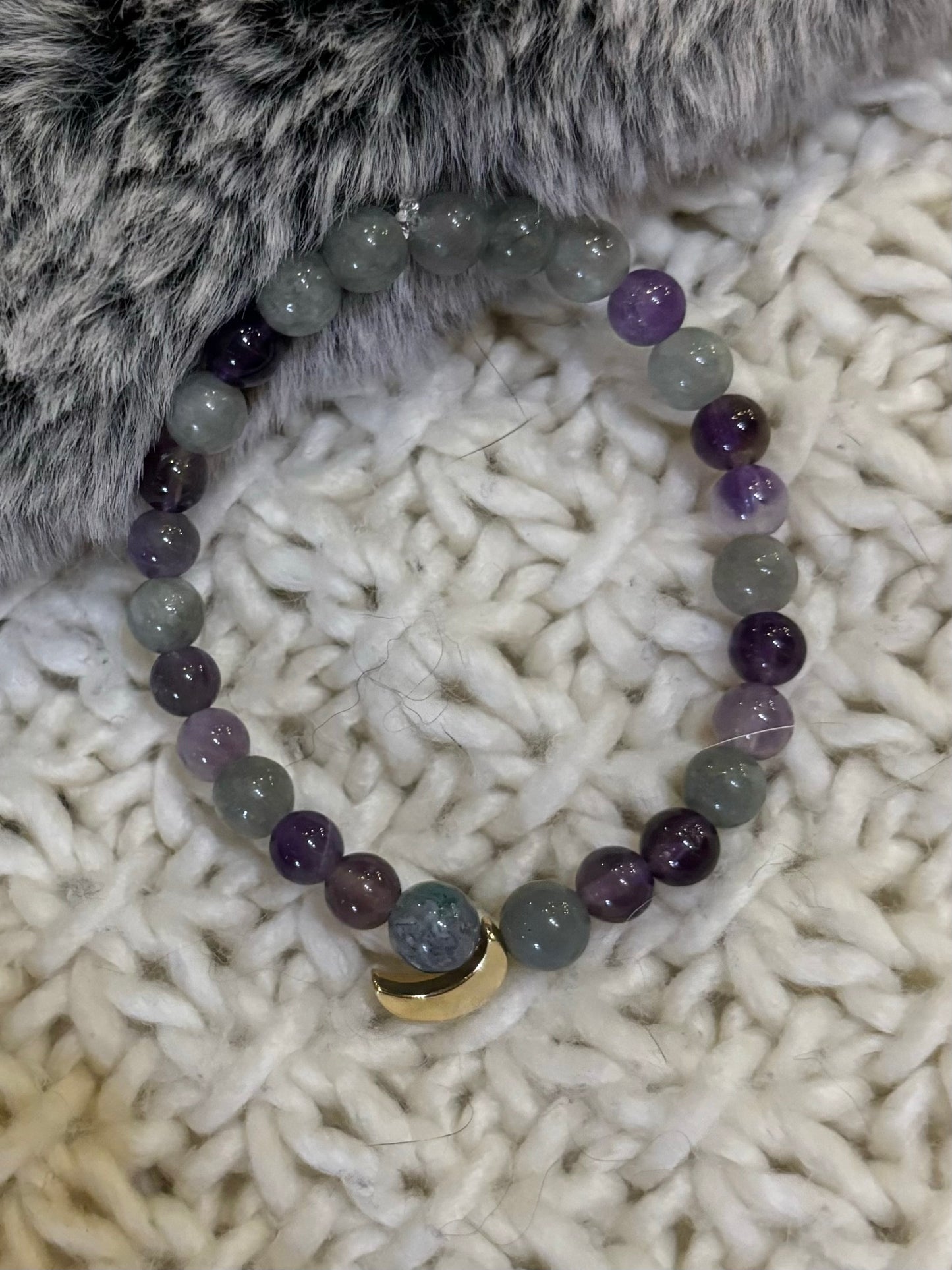 Calm moon mala bracelet