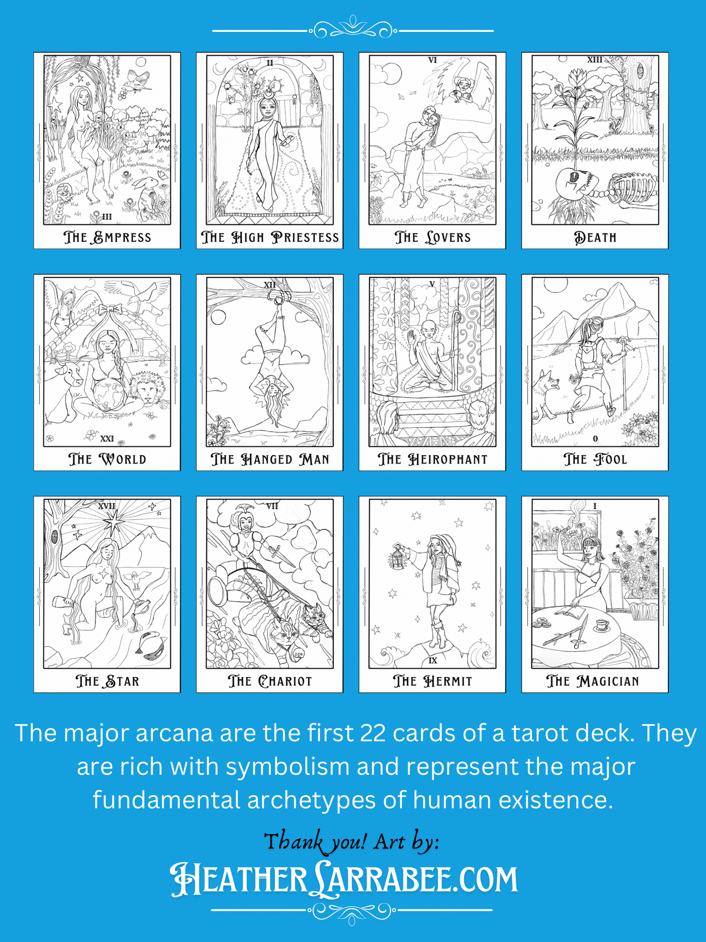 Major Arcana Adult Coloring Book