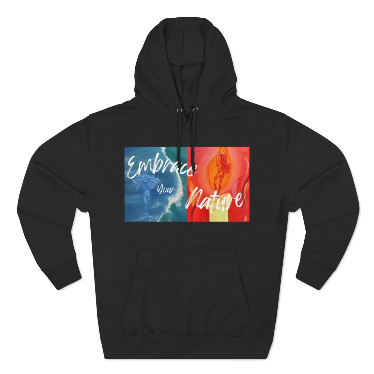 Embrace your nature Three-Panel Fleece Hoodie