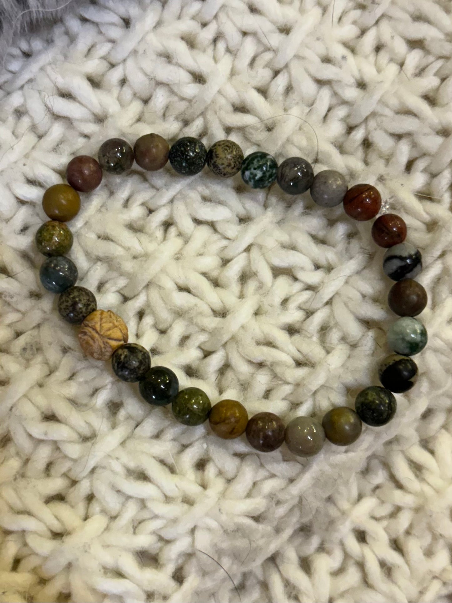 Woodrose mala bracelet