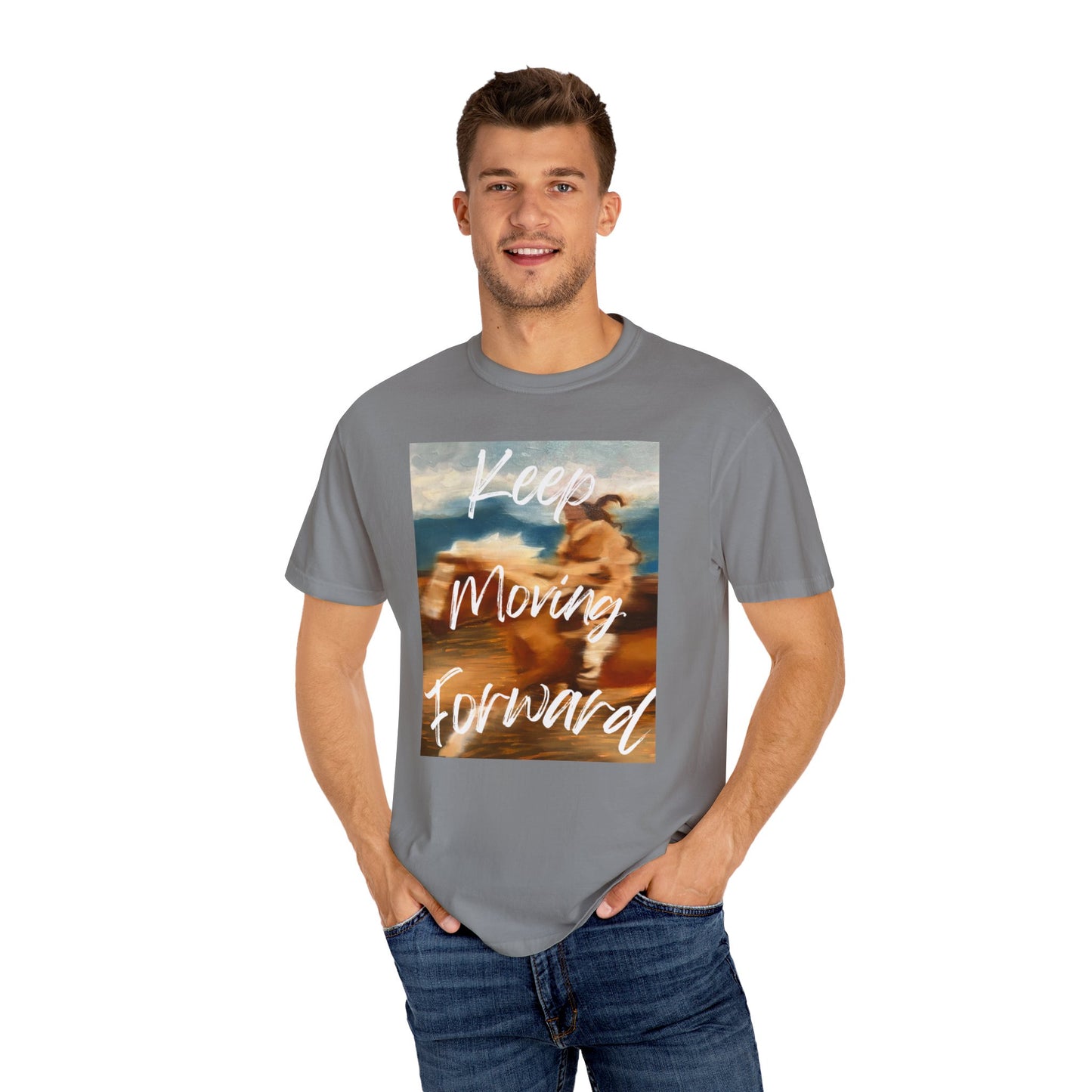 Forward momentum unisex T