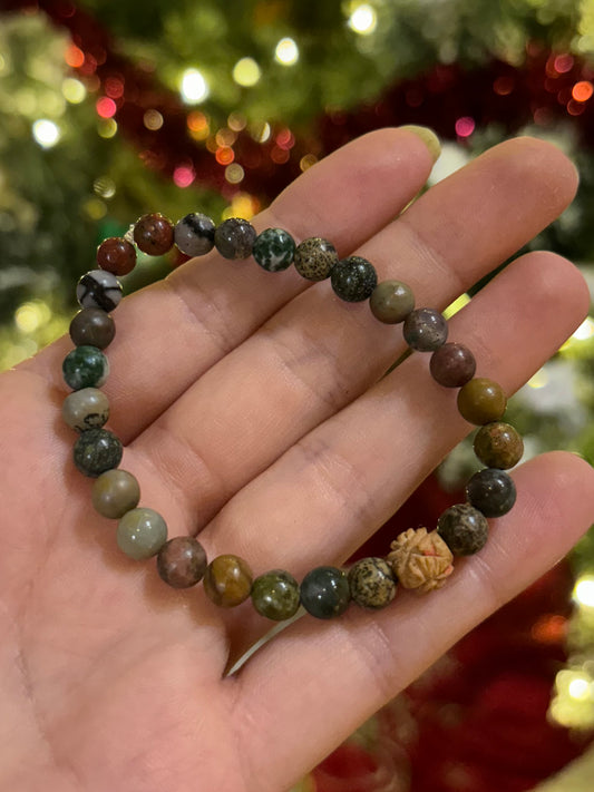 Woodrose mala bracelet