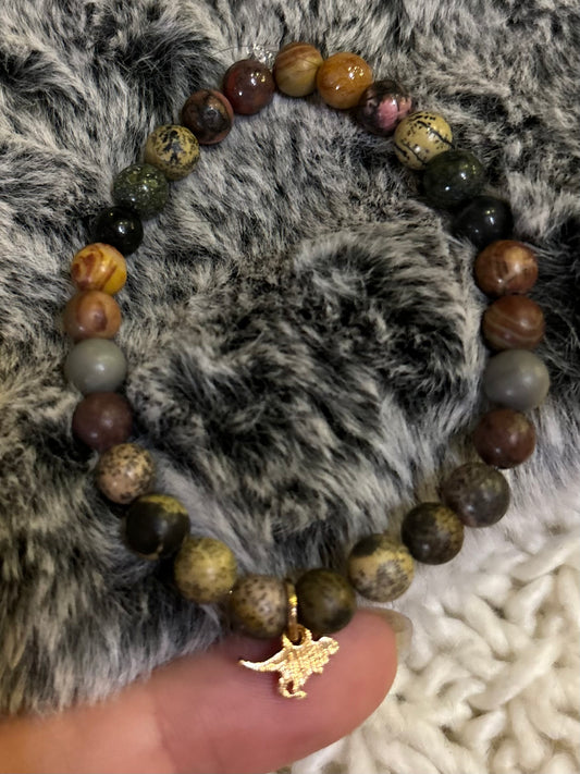 Dino egg mala bracelet